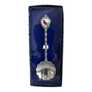 Vintage Silver Ohio Souvenir Spoon with Cardinal Bird Collectible NIB